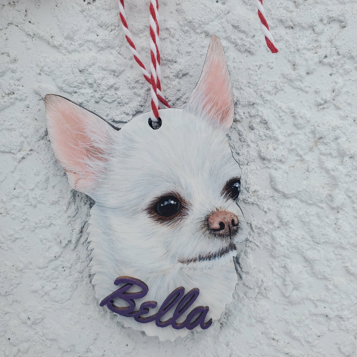 wooden pet shaped ornament
