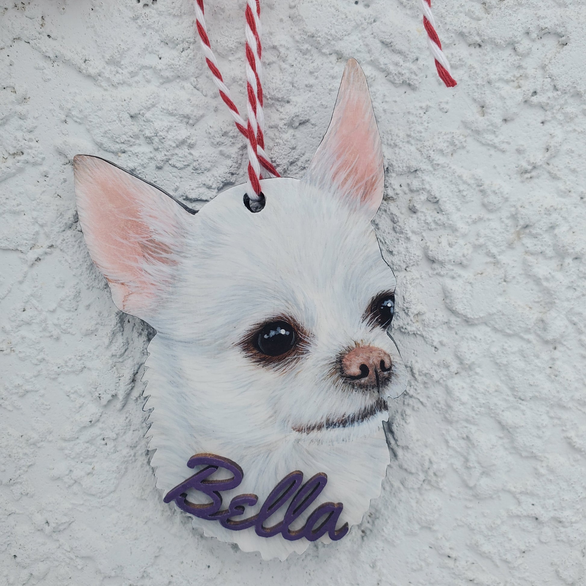 wooden pet shaped ornament