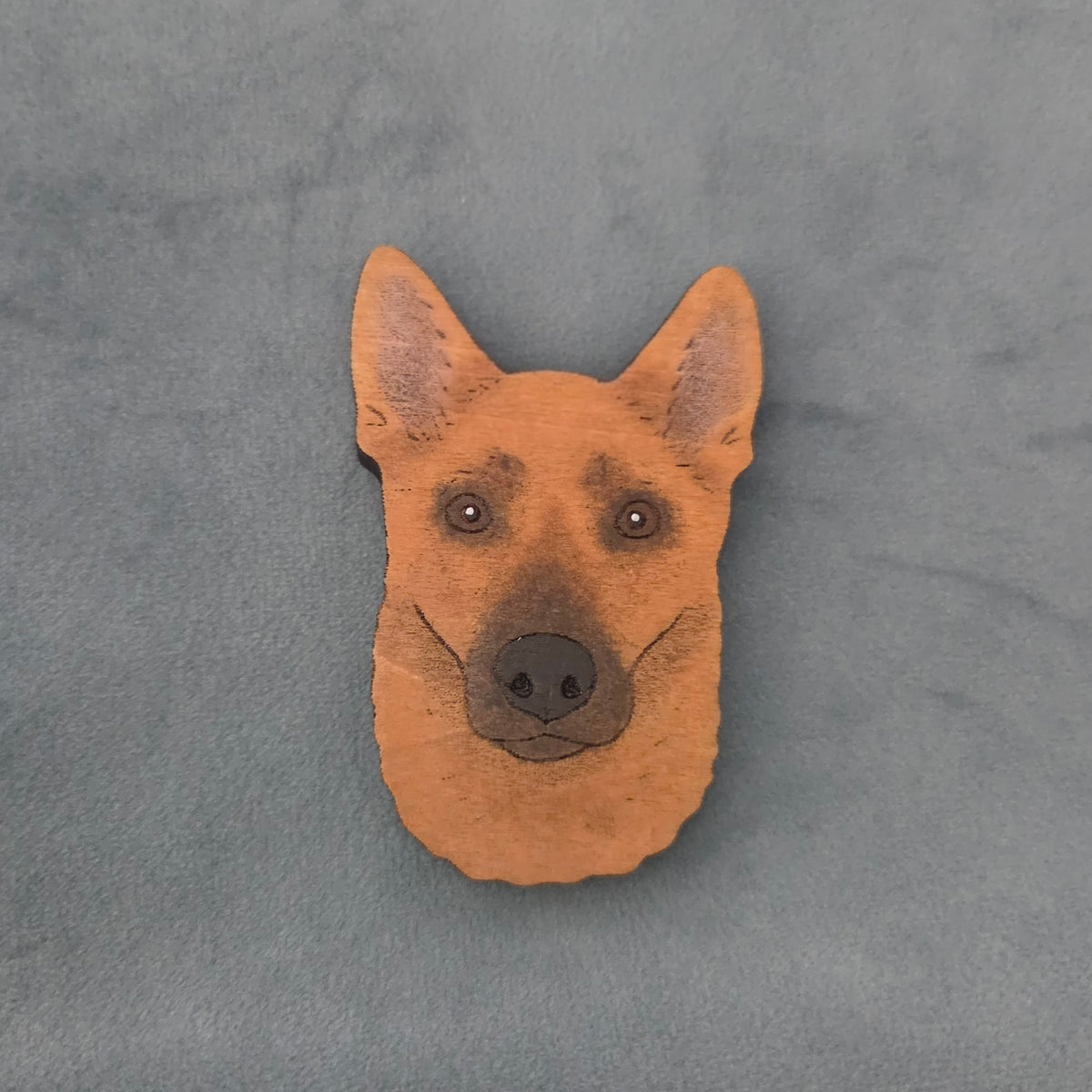 Hand-Painted Wooden Dog Breed Magnet