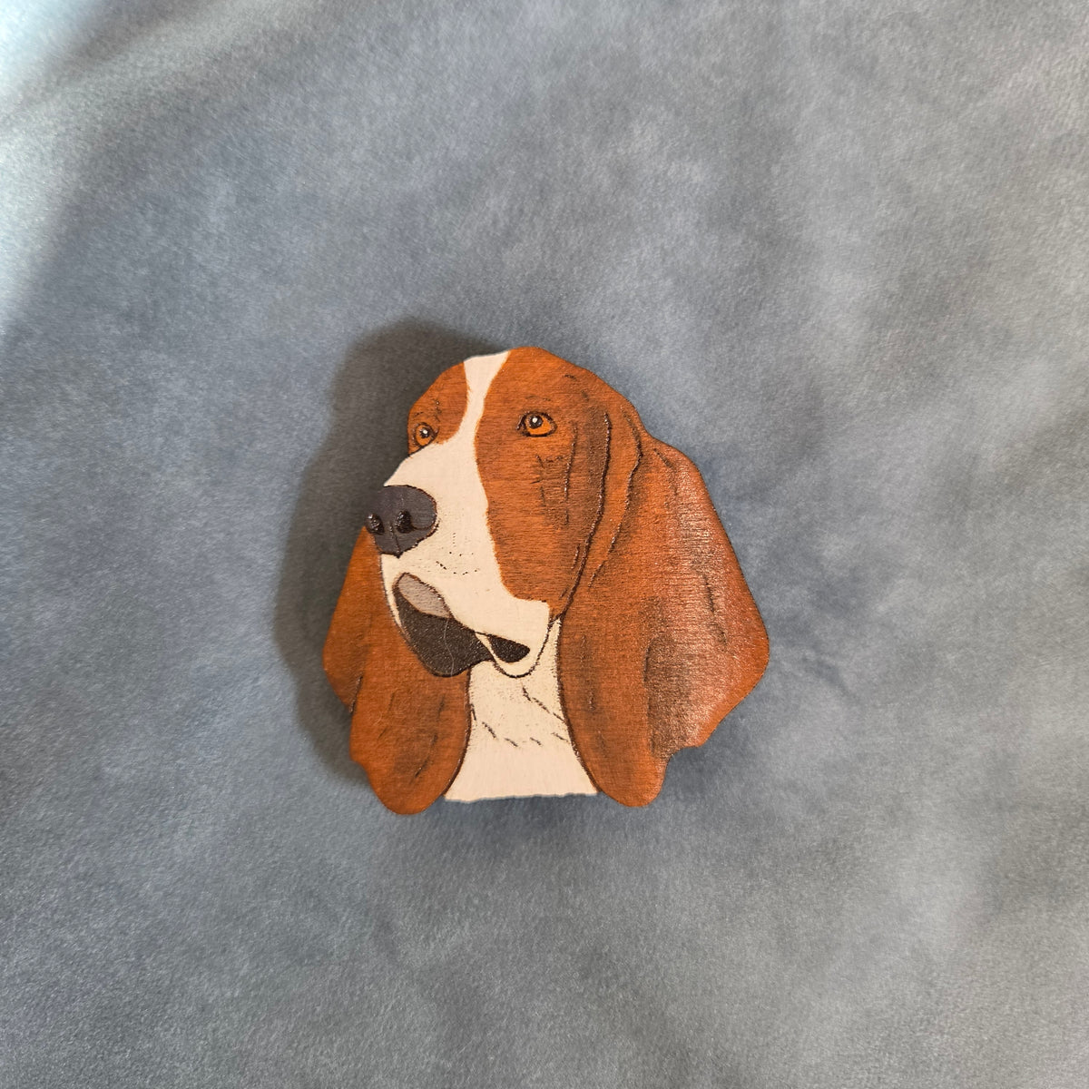 Hand-Painted Wooden Dog Breed Magnet
