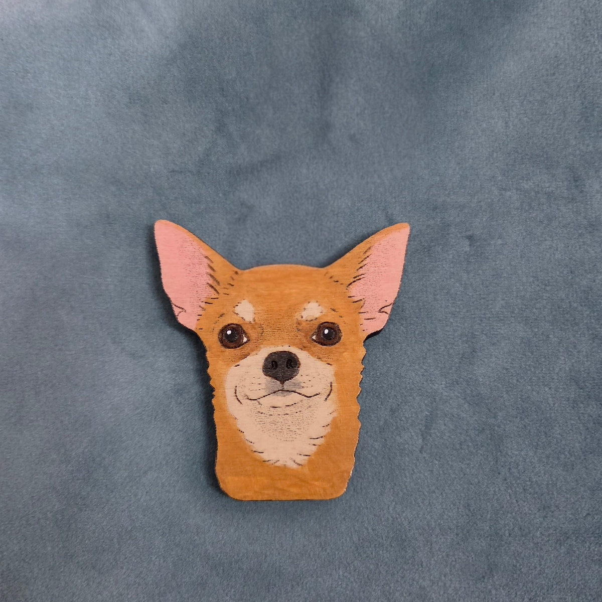 Hand-Painted Wooden Dog Breed Magnet