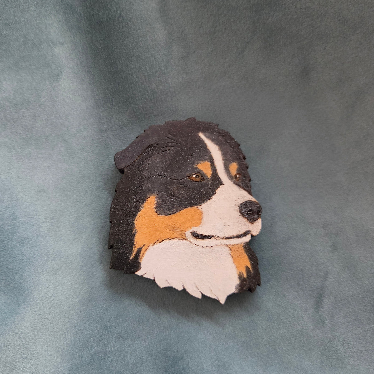 Hand-Painted Wooden Dog Breed Magnet
