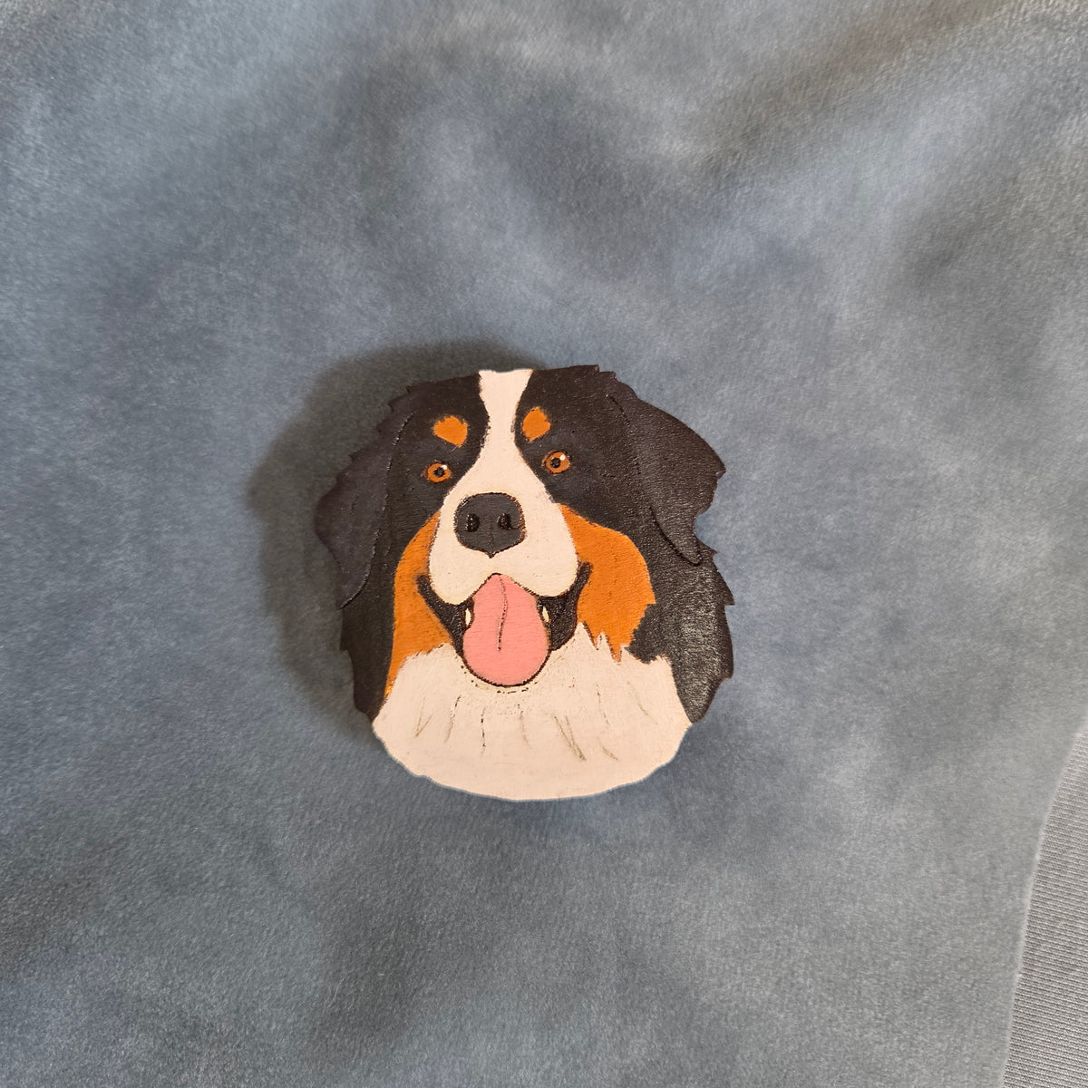 Hand-Painted Wooden Dog Breed Magnet