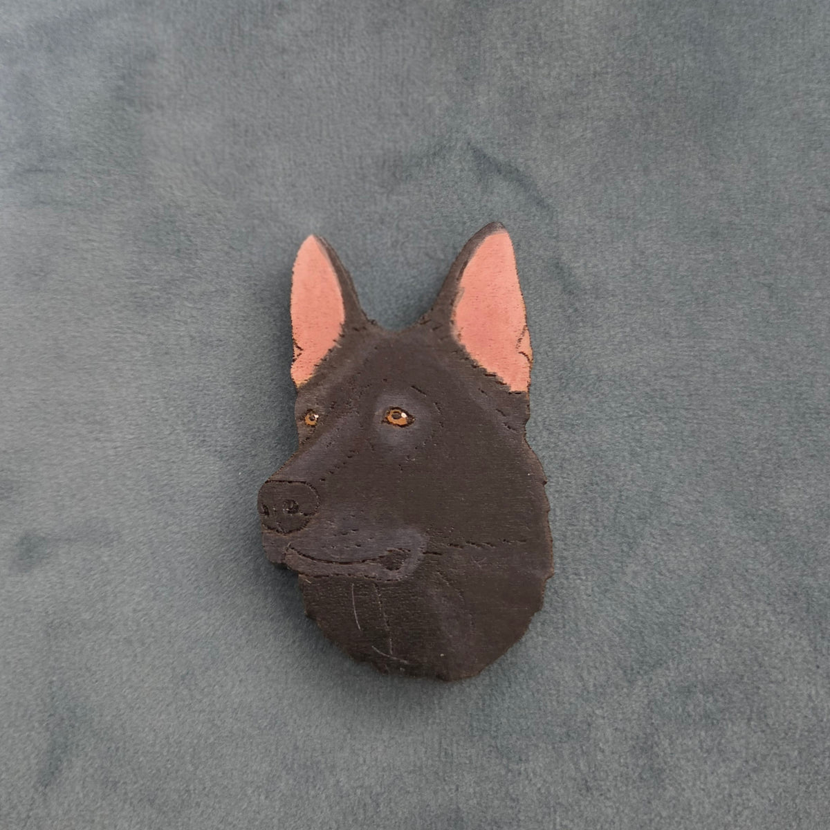 Hand-Painted Wooden Dog Breed Magnet