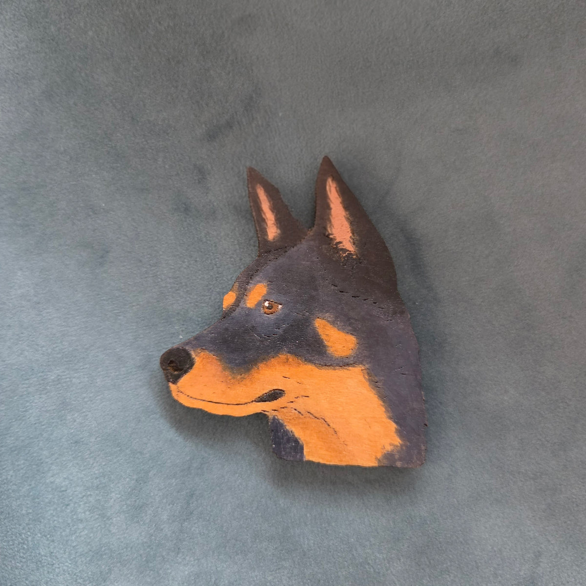 Hand-Painted Wooden Dog Breed Magnet