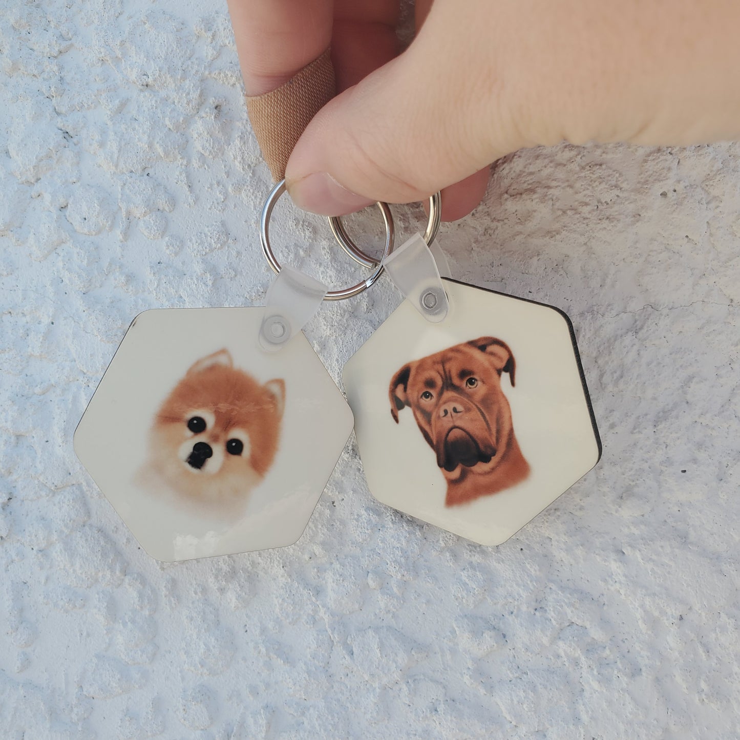 Pet Portrait Keychain