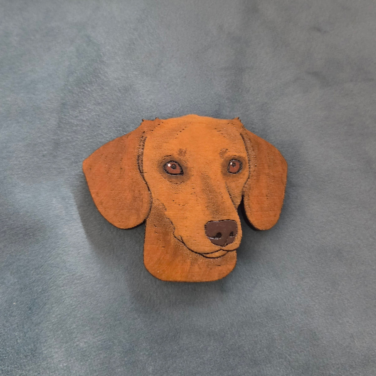 Hand-Painted Wooden Dog Breed Magnet