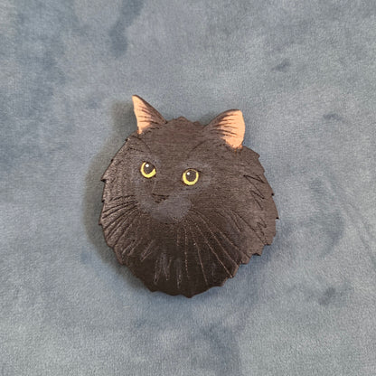 Hand-Painted Wooden Cat Breed Magnet