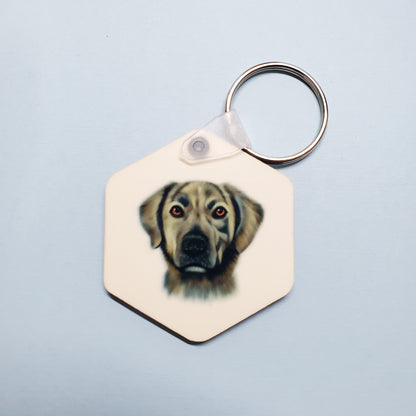 Pet Portrait Keychain