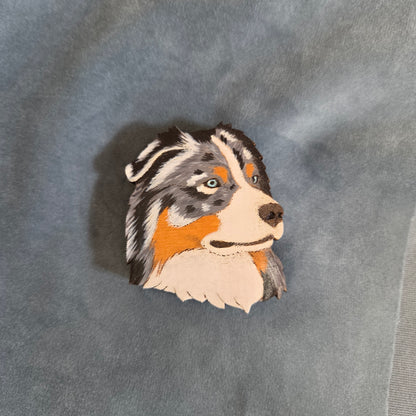 Hand-Painted Wooden Dog Breed Magnet