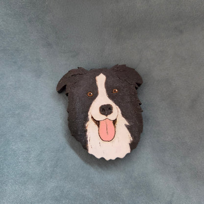Hand-Painted Wooden Dog Breed Magnet