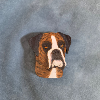 Hand-Painted Wooden Dog Breed Magnet