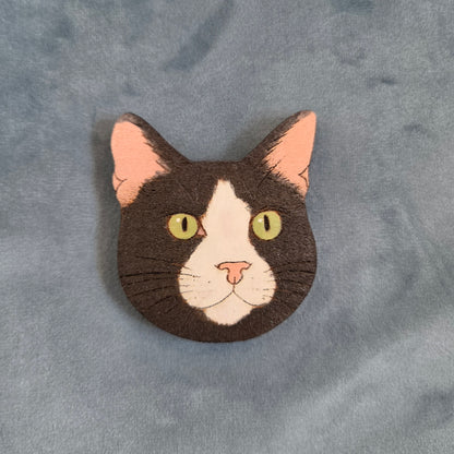 Hand-Painted Wooden Cat Breed Magnet