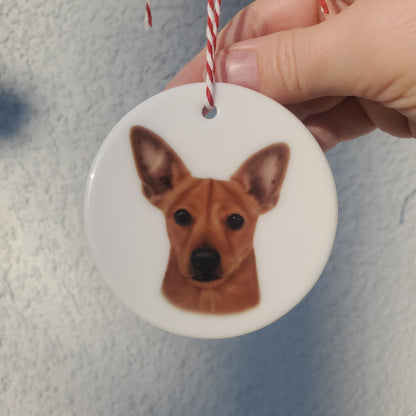 Ceramic Pet Portrait Ornament