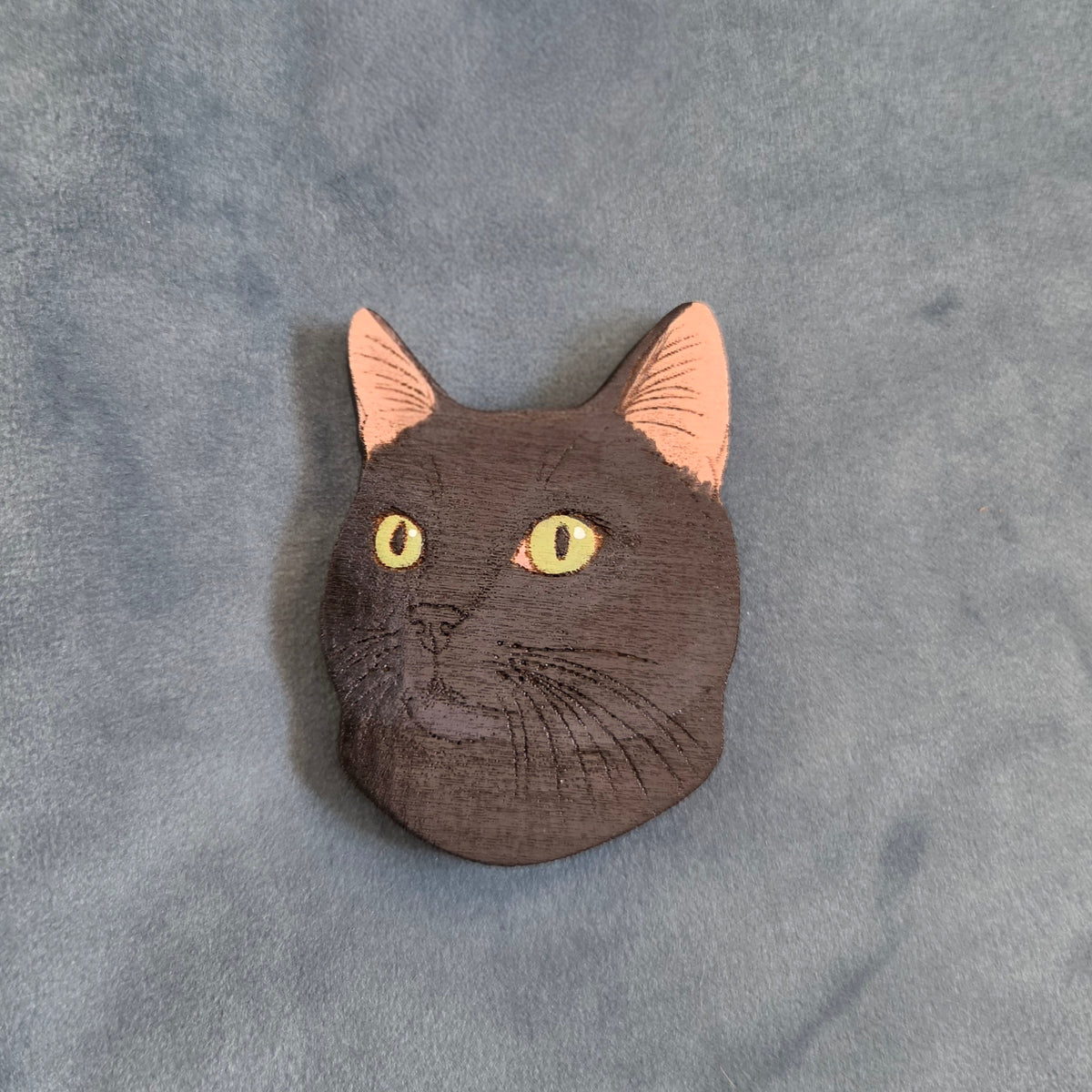 Hand-Painted Wooden Cat Breed Magnet