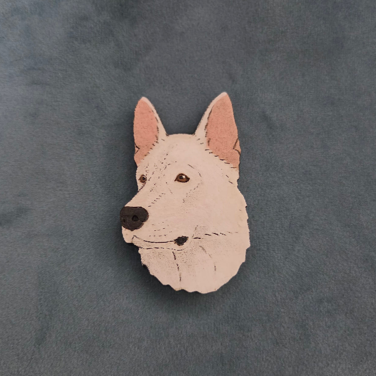 Hand-Painted Wooden Dog Breed Magnet