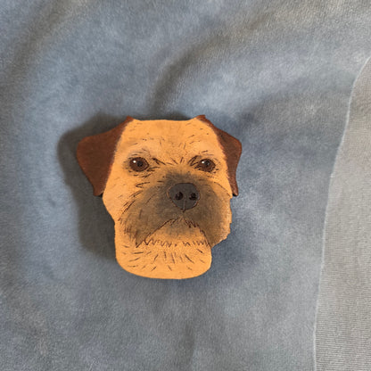 Hand-Painted Wooden Dog Breed Magnet