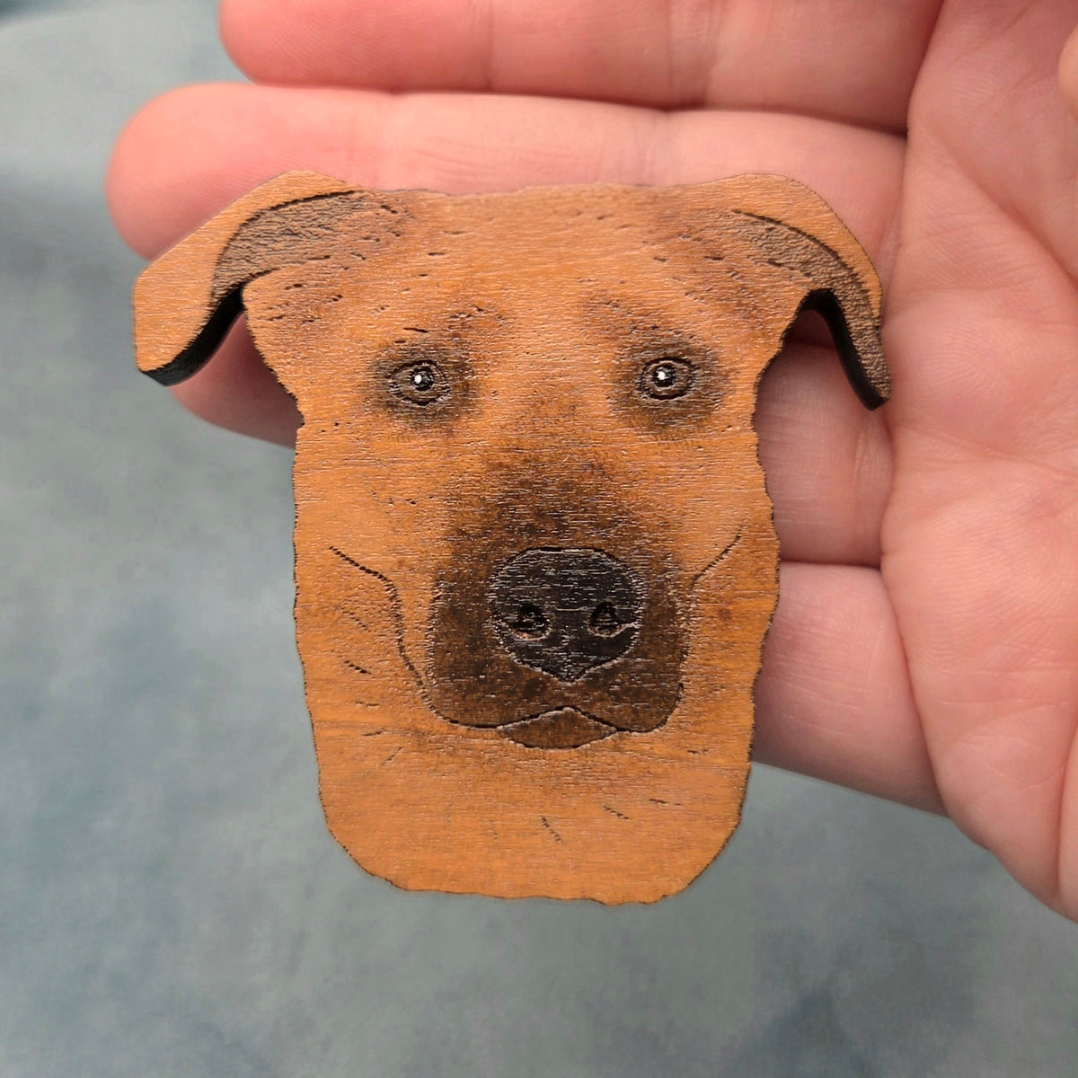 Hand-Painted Wooden Dog Breed Magnet