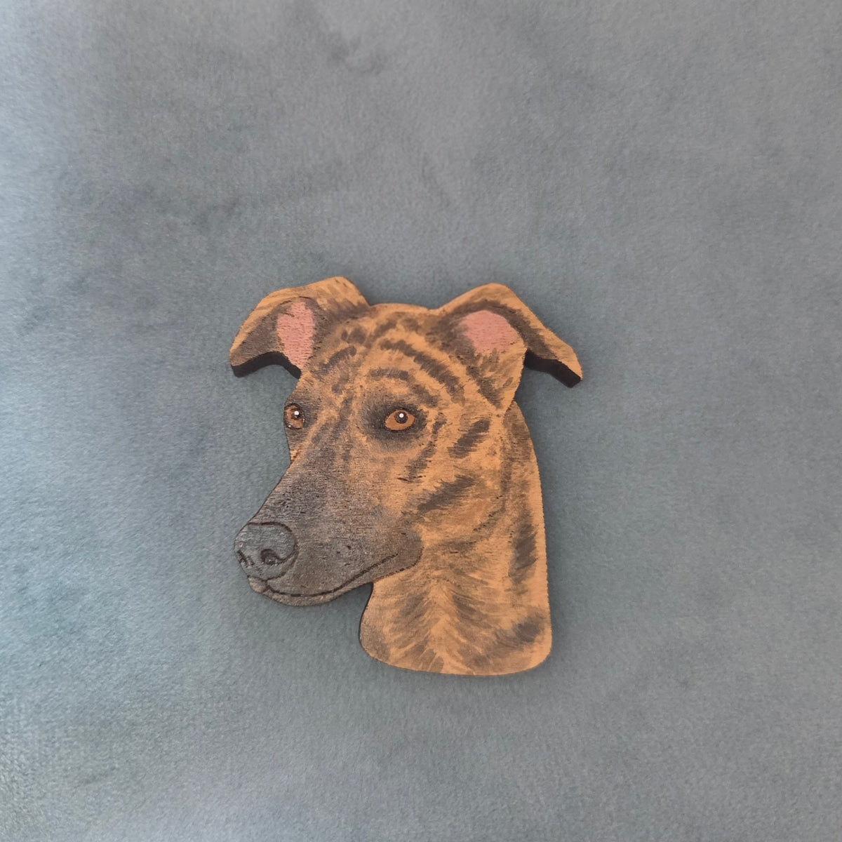 Hand-Painted Wooden Dog Breed Magnet