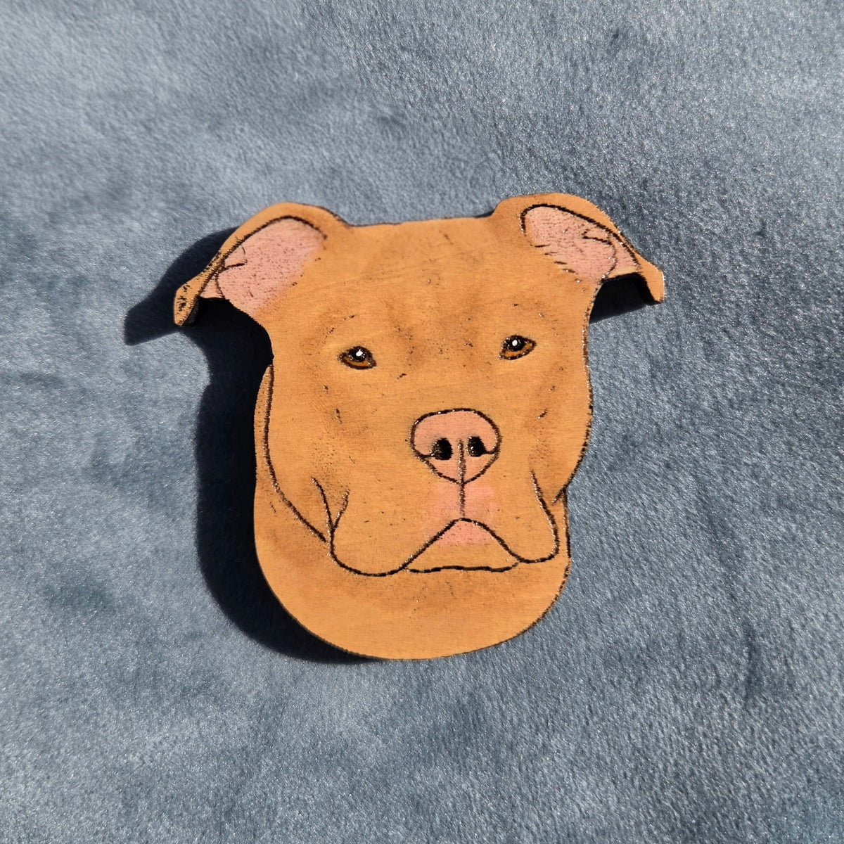 Hand-Painted Wooden Dog Breed Magnet
