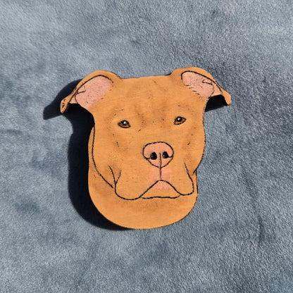 Hand-Painted Wooden Dog Breed Magnet