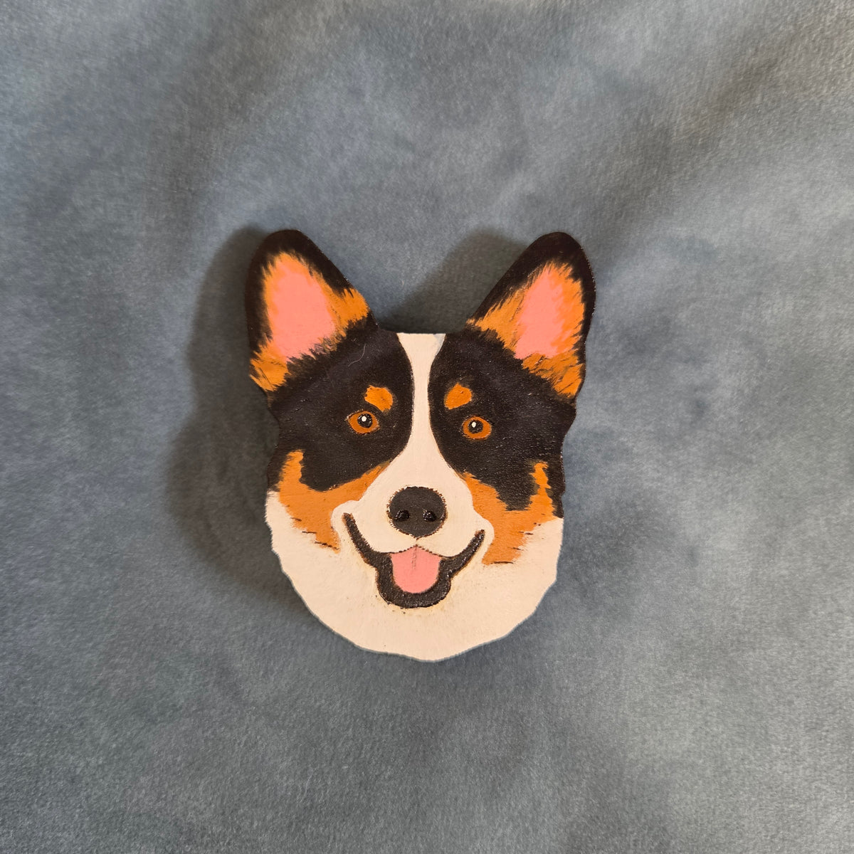 Hand-Painted Wooden Dog Breed Magnet