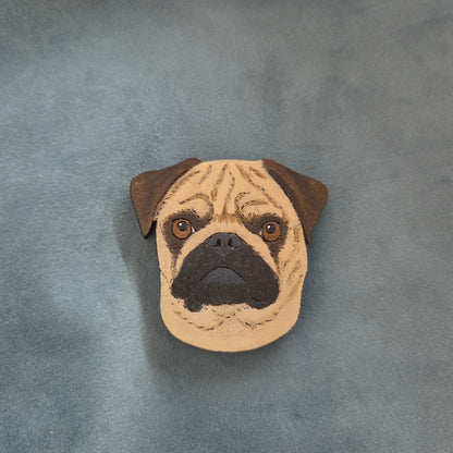 Hand-Painted Wooden Dog Breed Magnet