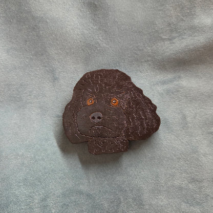 Hand-Painted Wooden Dog Breed Magnet