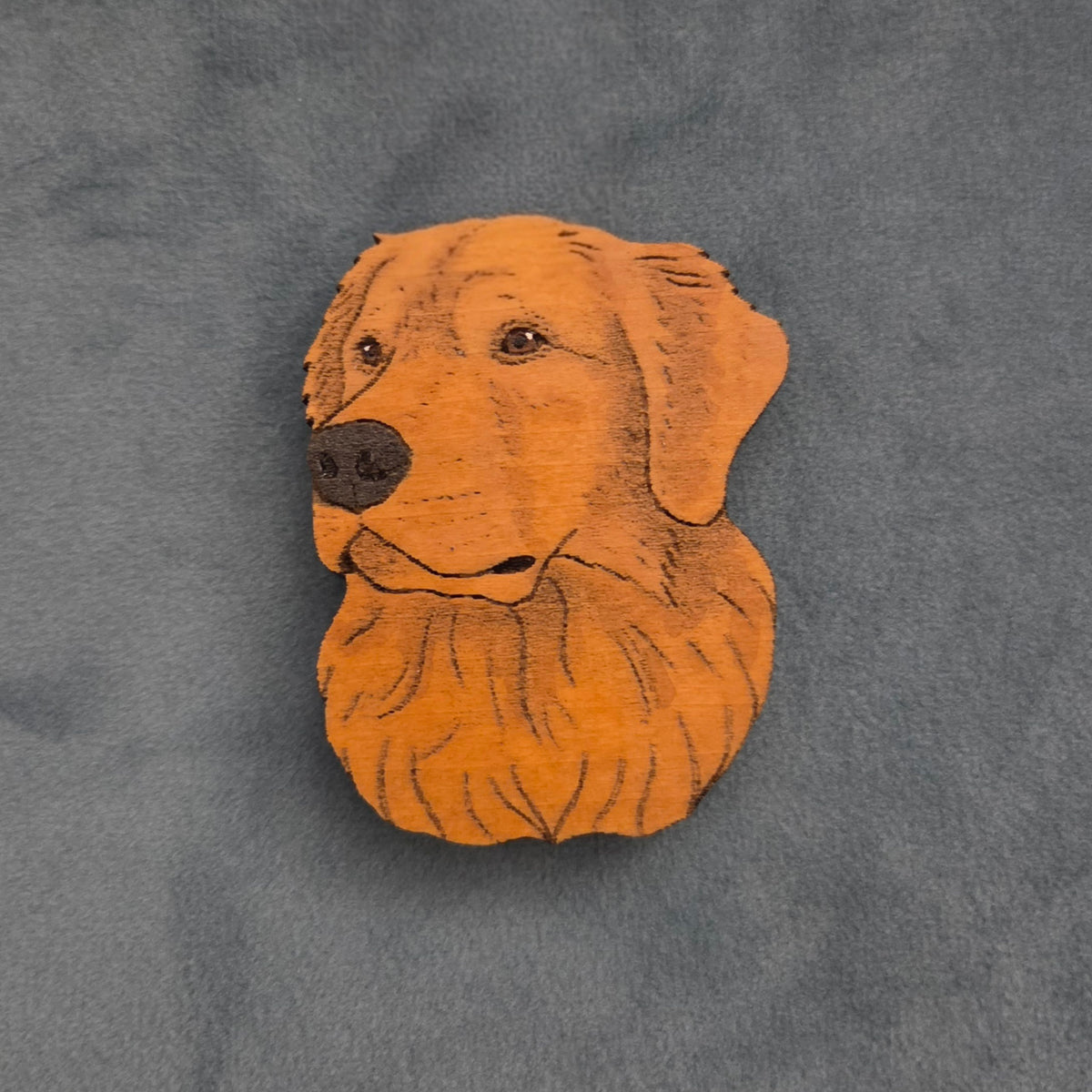 Hand-Painted Wooden Dog Breed Magnet