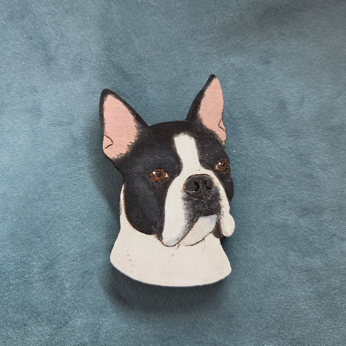Hand-Painted Wooden Dog Breed Magnet