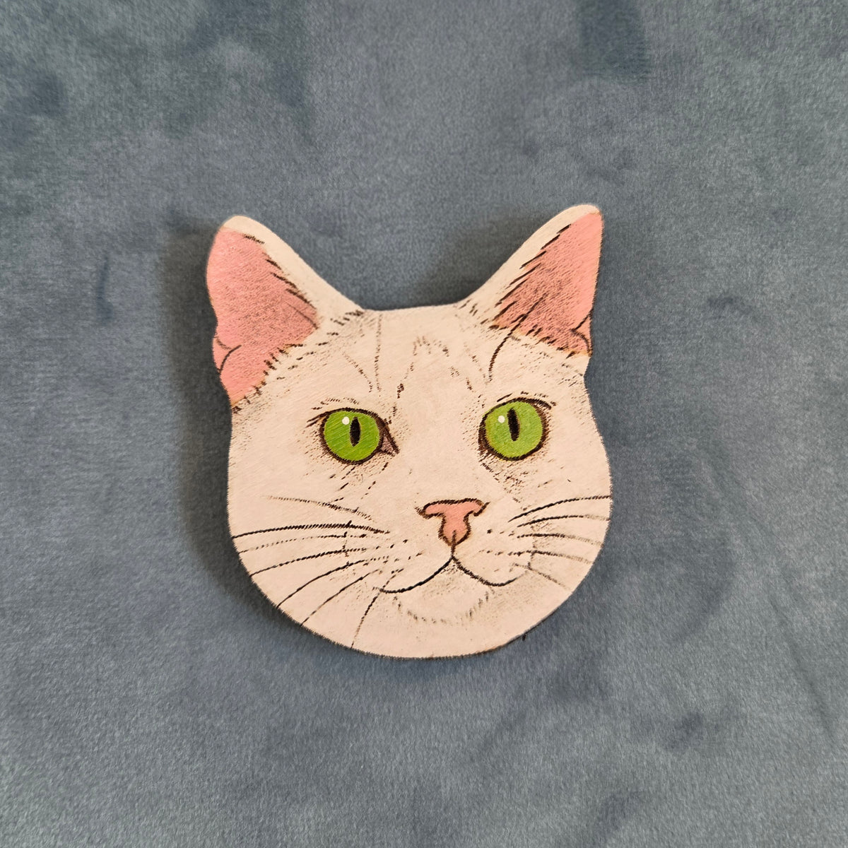 Hand-Painted Wooden Cat Breed Magnet