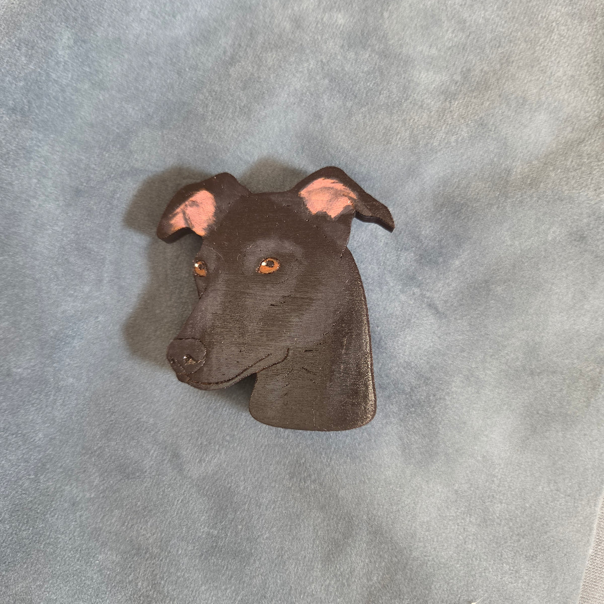 Hand-Painted Wooden Dog Breed Magnet