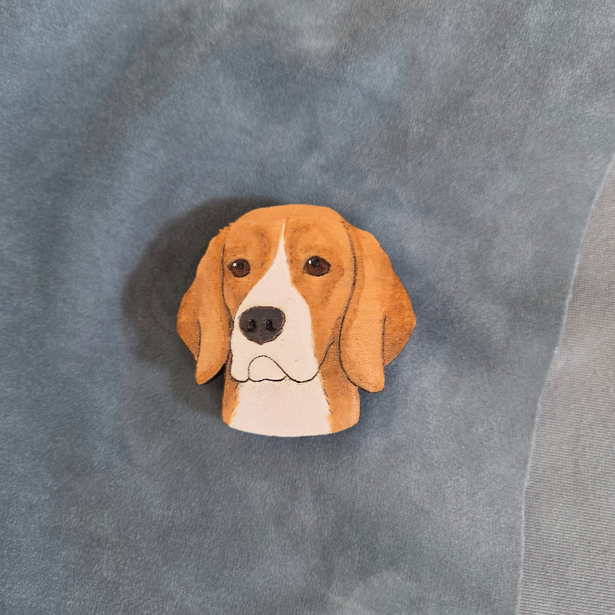 Hand-Painted Wooden Dog Breed Magnet