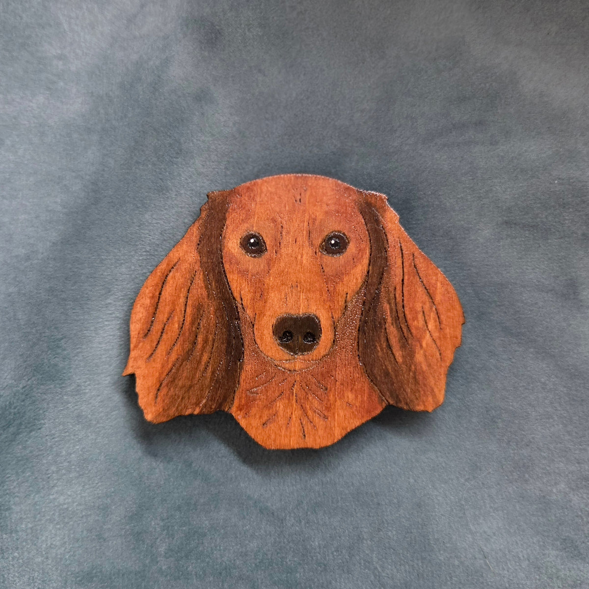 Hand-Painted Wooden Dog Breed Magnet