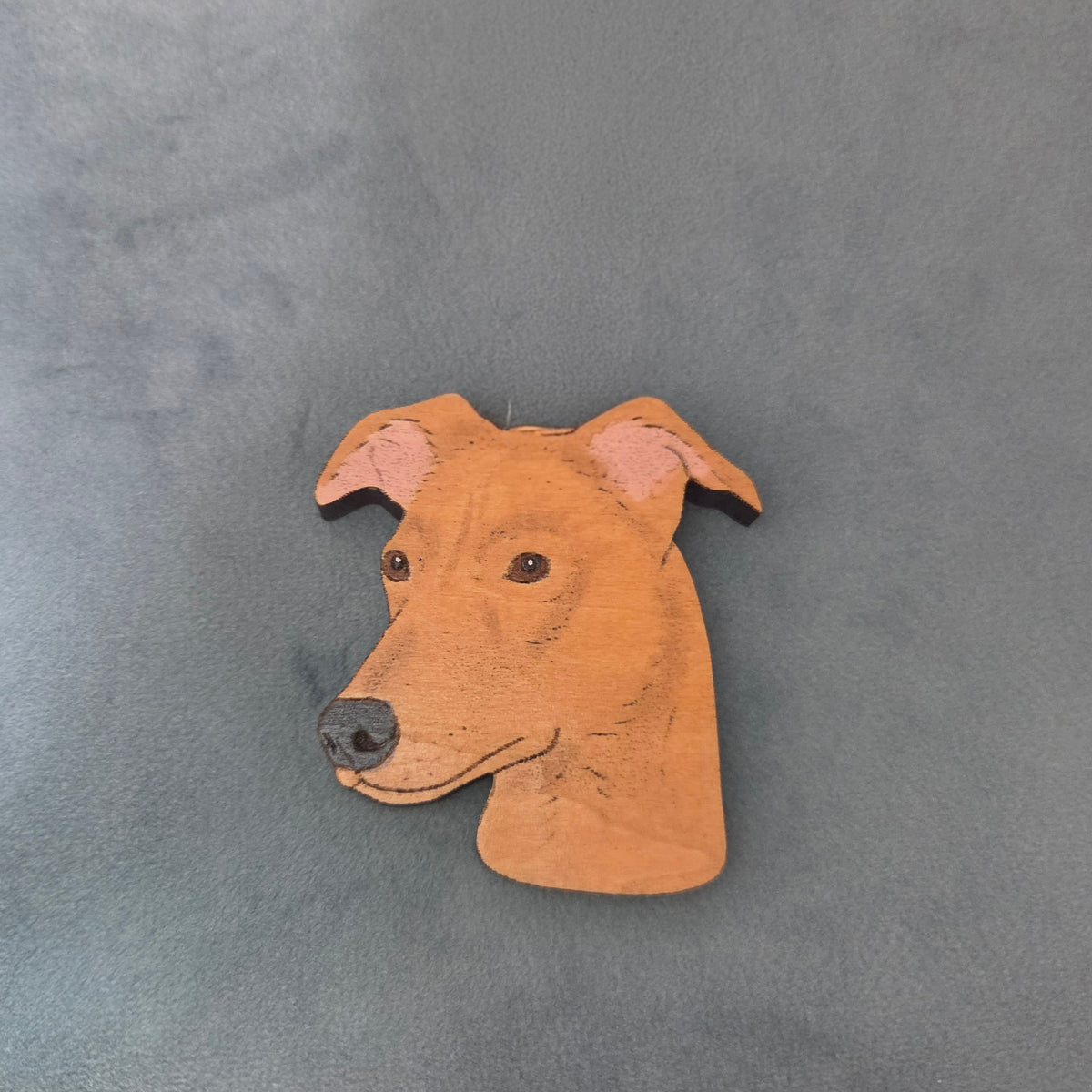 Hand-Painted Wooden Dog Breed Magnet