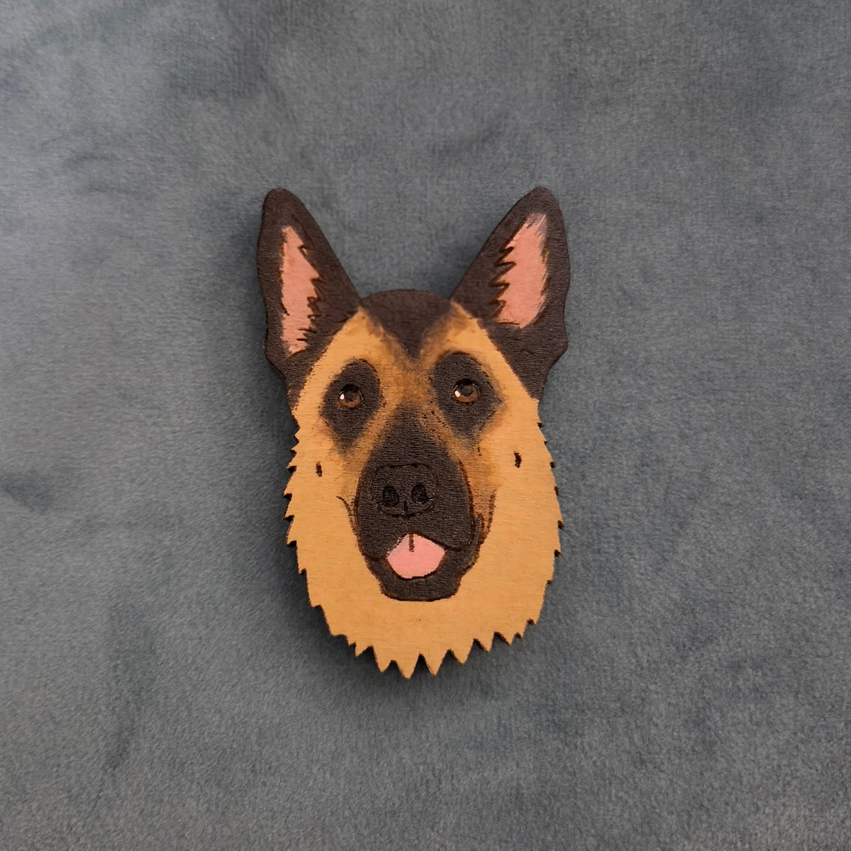 Hand-Painted Wooden Dog Breed Magnet