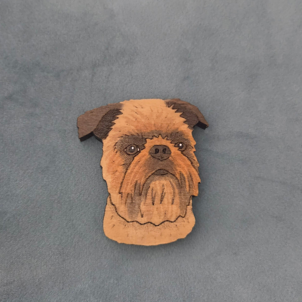 Hand-Painted Wooden Dog Breed Magnet