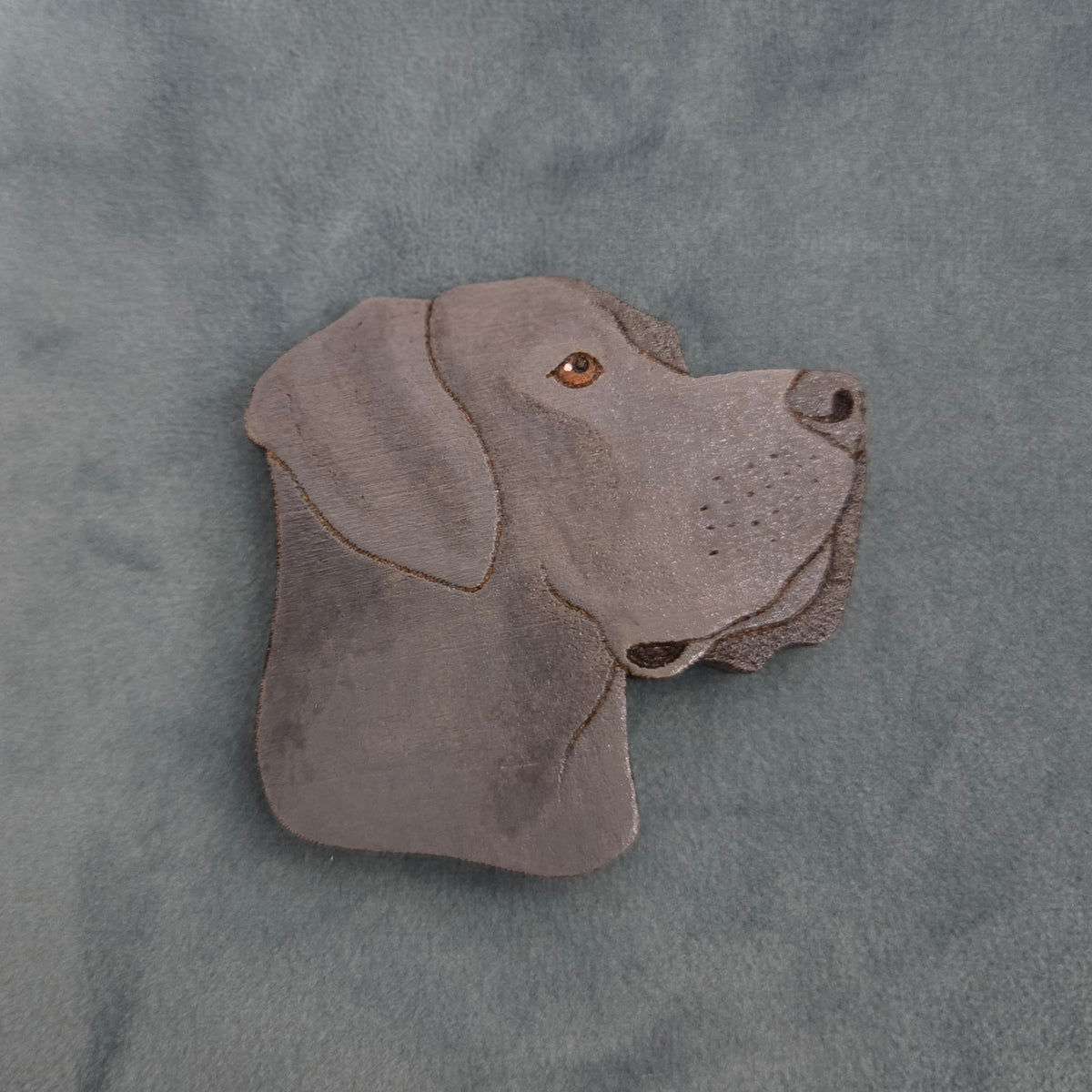 Hand-Painted Wooden Dog Breed Magnet