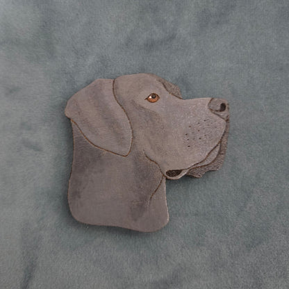 Hand-Painted Wooden Dog Breed Magnet