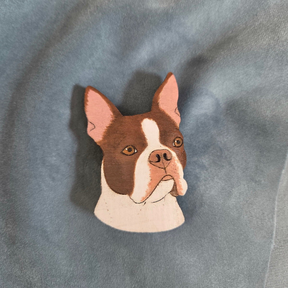 Hand-Painted Wooden Dog Breed Magnet