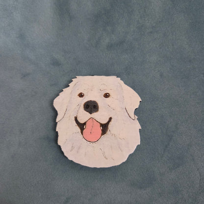 Hand-Painted Wooden Dog Breed Magnet