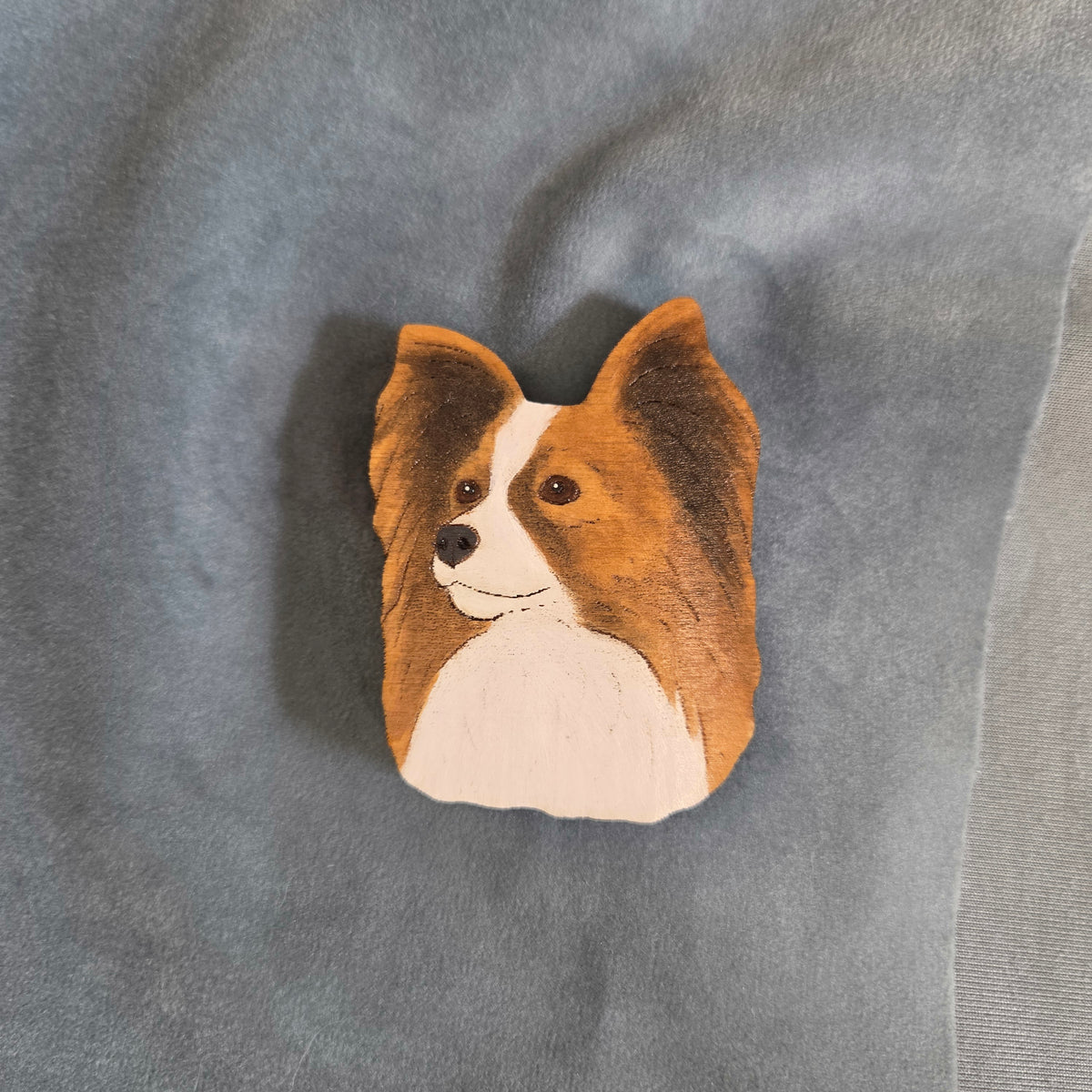 Hand-Painted Wooden Dog Breed Magnet