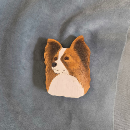Hand-Painted Wooden Dog Breed Magnet