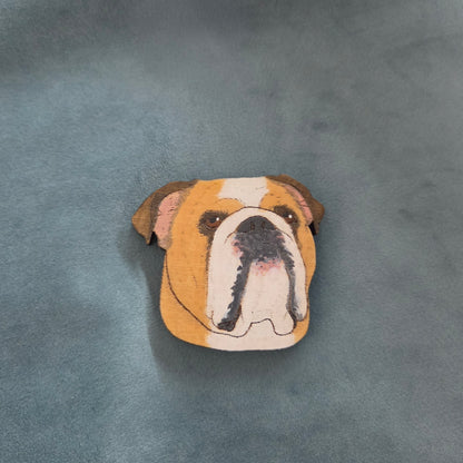 Hand-Painted Wooden Dog Breed Magnet