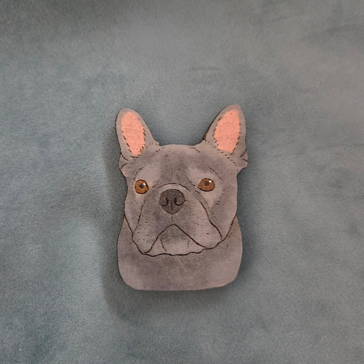 Hand-Painted Wooden Dog Breed Magnet