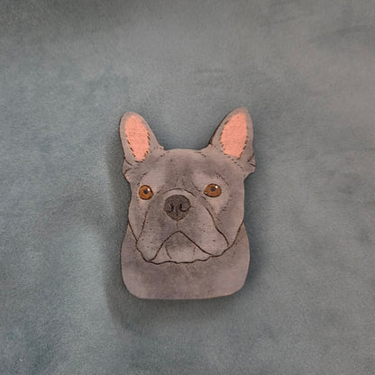 Hand-Painted Wooden Dog Breed Magnet