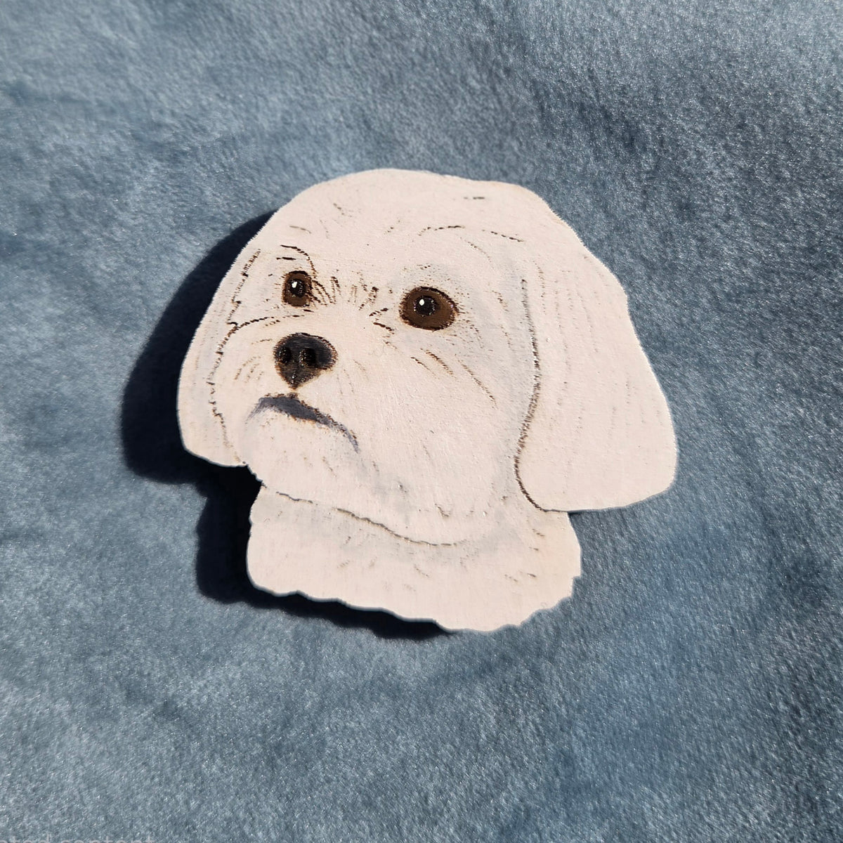Hand-Painted Wooden Dog Breed Magnet