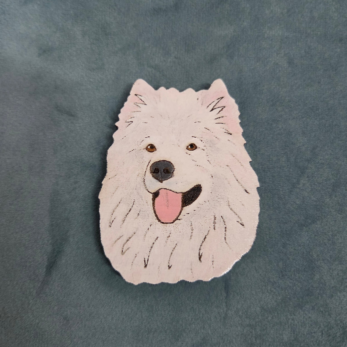Hand-Painted Wooden Dog Breed Magnet