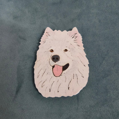 Hand-Painted Wooden Dog Breed Magnet