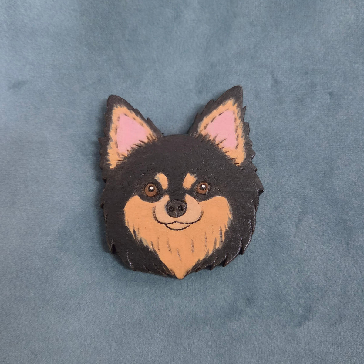 Hand-Painted Wooden Dog Breed Magnet